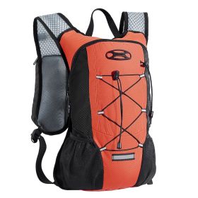 VEVOR Hydration Backpack with 2L TPU Water Bladder, Hydration Pack Backpack, Lightweight Hiking Water Backpack for Men Women (Color: Orange, Type: Lightweight)