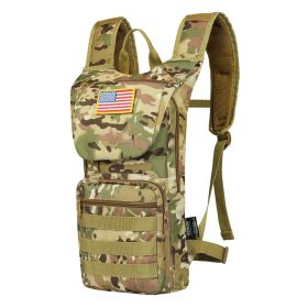 VEVOR Hydration Backpack, Water Backpack with 3L TPU Water Bladder, Tactical Molle Hiking Hydration Pack with Storage for Men Women (Color: CP Color, Type: Tactical)